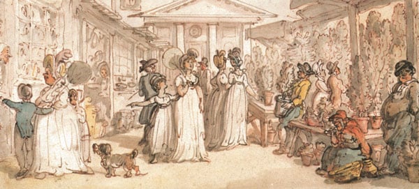 Thomas Rowlandson, Covent Garden Market (c. 1795).